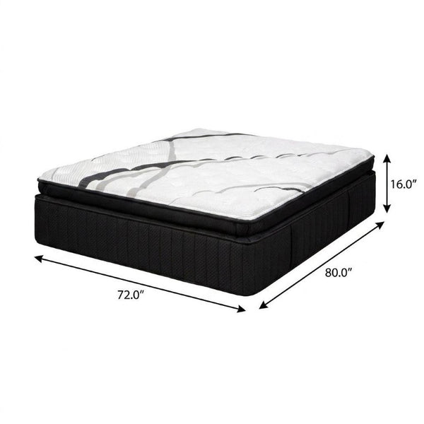 16 Inch Rv King Gel Hybrid Mattress with Graphite Titanium Foam Ultra Plush Support