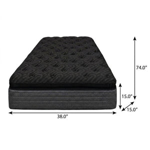 15 Inch Copper Gel Hybrid Mattress Twin Ultra Plush Foam for Deep Restful Sleep