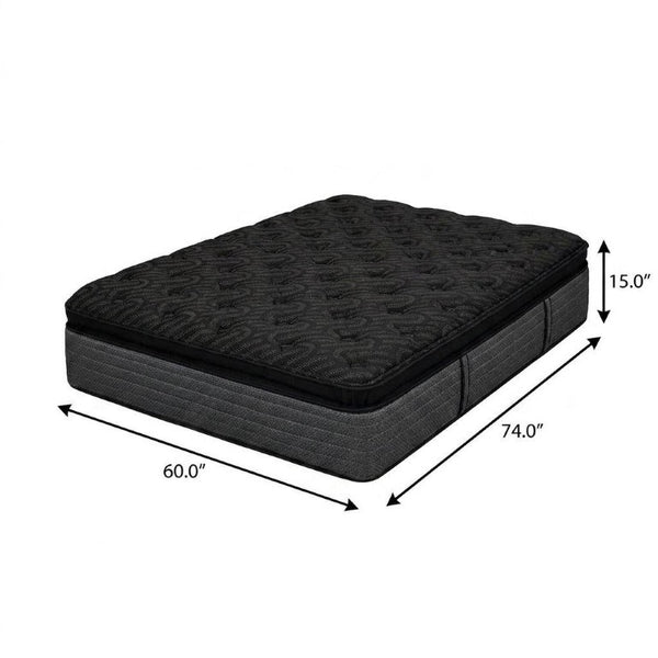 15 Inch Copper Gel Hybrid Short Queen Mattress Ultra Plush Memory Foam Sleep Support