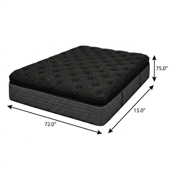 15 Inch Short King Gel Infused Copper Hybrid Mattress Ultra Plush Foam Sleep