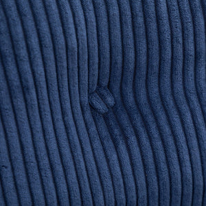 English Elm Folding Floor Sofa Bed Convertible Sleeper Chair with Shredded Foam Corded Fabric Dark Blue W2200P442795