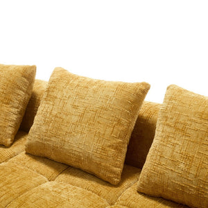 English Elm United Modern Chenille 98.42-Inch Modular L-Shaped Sectional Sofa With Chaise & Side Pockets W1568S00147-GIGA