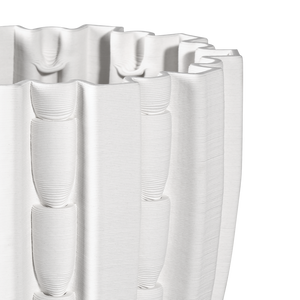 Fluted Ceramic Vase - A Contemporary Masterpiece Blending Ancient Craftsmanship with Modern Design