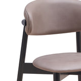 English Elm Grey and Black Padded Side Chair (Set Of 2)