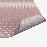 Sams International Abacasa Sonoma Merriam Machine Made Viscose Geometric, Ombre  Rug Pink, Ivory 7'10" x 10'1"