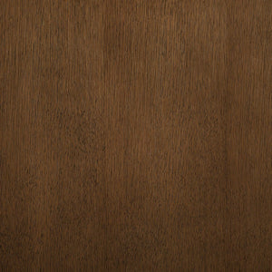 Meridian Furniture Mohari Oak Veneer Dining Table with Fluted Art Deco Base and Sculptural Design for Modern Brown 747Brown-T