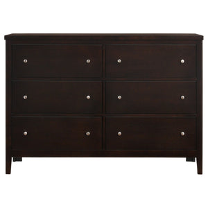 English Elm Werner Full Bedroom Set with Leatherette Accents in Warm Cappuccino Wood Finish B062S00770