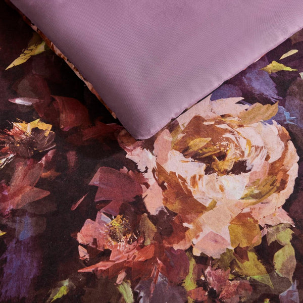 English Elm 4-piece King Velvet Floral Comforter Set with Ruched Pillow for Romantic Bedrooms B035P463194