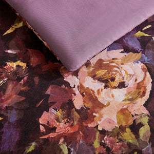 English Elm 4-piece Queen Velvet Floral Comforter Set with Ruched Pillow for Luxe Bedrooms B035P463193