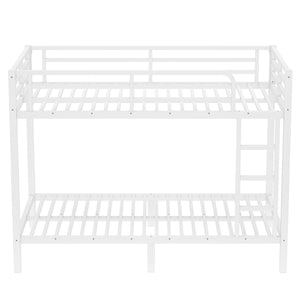 English Elm Metal Twin XL Over Twin XL Bunk Bed Sturdy Steel Frame, Space-Saving Design, Noise-Free Sleep Solution W1580P329009