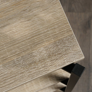 English Elm Bookcase, Versatile Brown-Finish Design With Durable Metal Frame For Modern & Rustic Interiors B356P367754