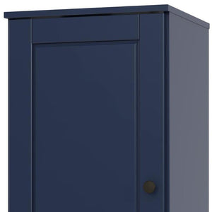 17 Inch Solid Wood Linen Storage Cabinet with Single Door for Bathroom Organization