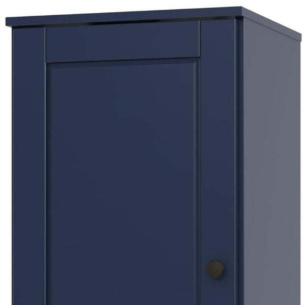17 Inch Solid Wood Linen Storage Cabinet with Single Door for Bathroom Organization