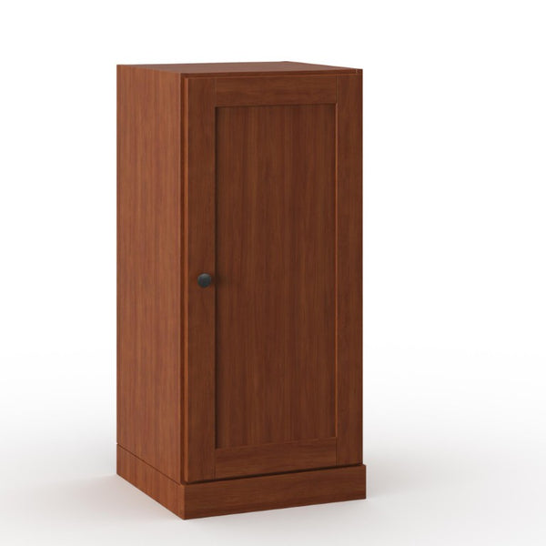 17 Inch Solid Wood Linen Cabinet Freestanding Single Door Bathroom Storage Unit