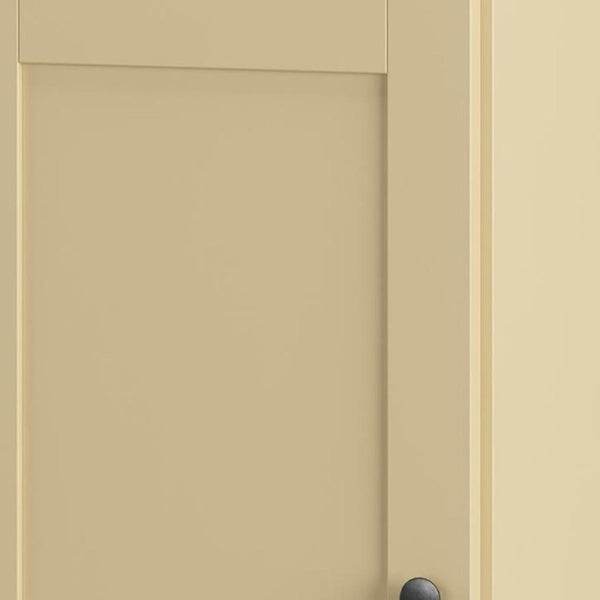17 Inch Solid Wood Linen Cabinet Freestanding Storage Unit for Bathroom Organization