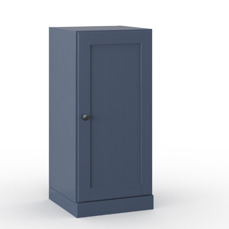 17 Inch Solid Wood Linen Cabinet Freestanding Storage Organizer for Bathroom Spaces