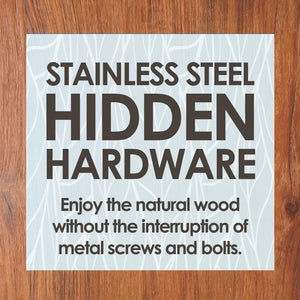 18 Inch Solid Wood Bathroom Organizer Set Rustic Brown Finish for Compact Storage