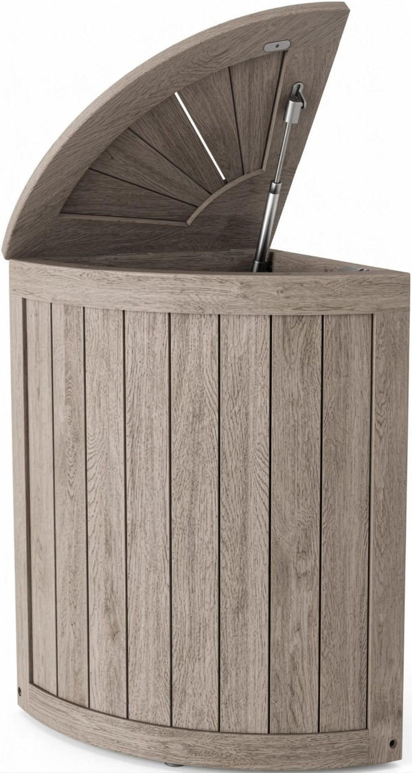16 Inch Solid Wood Bathroom Organizer Set Sturdy Brown Finish Storage Solution