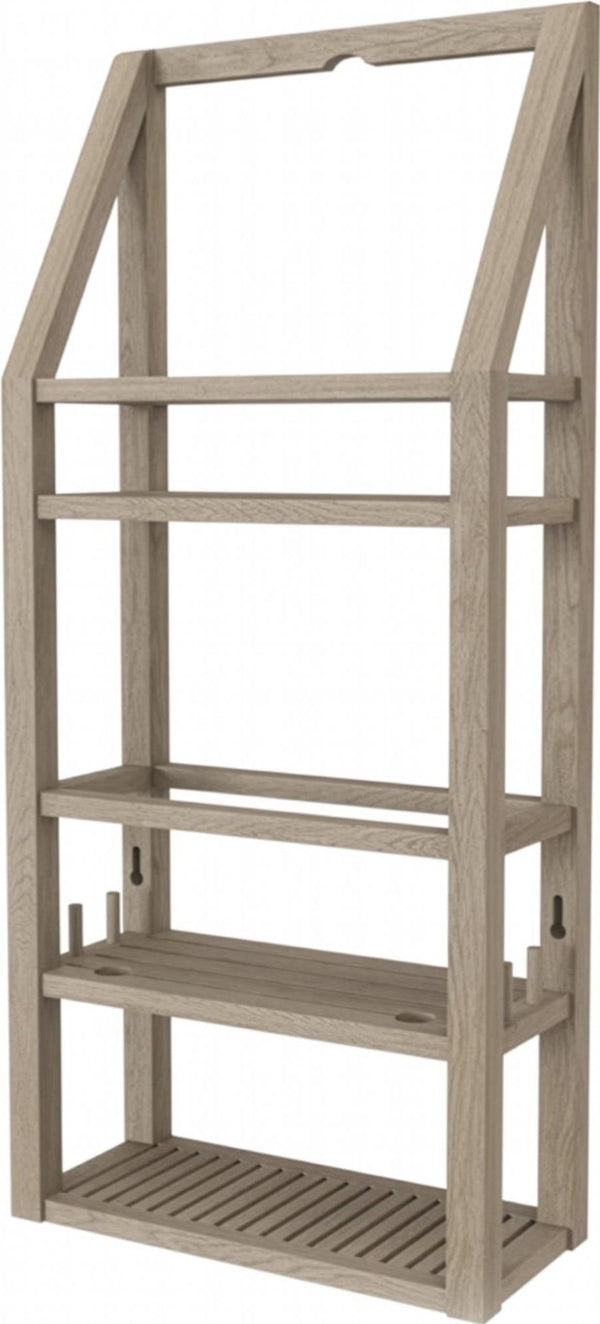 5 Piece Solid Wood Bathroom Furniture Set for Elegant Modern Storage and Organization