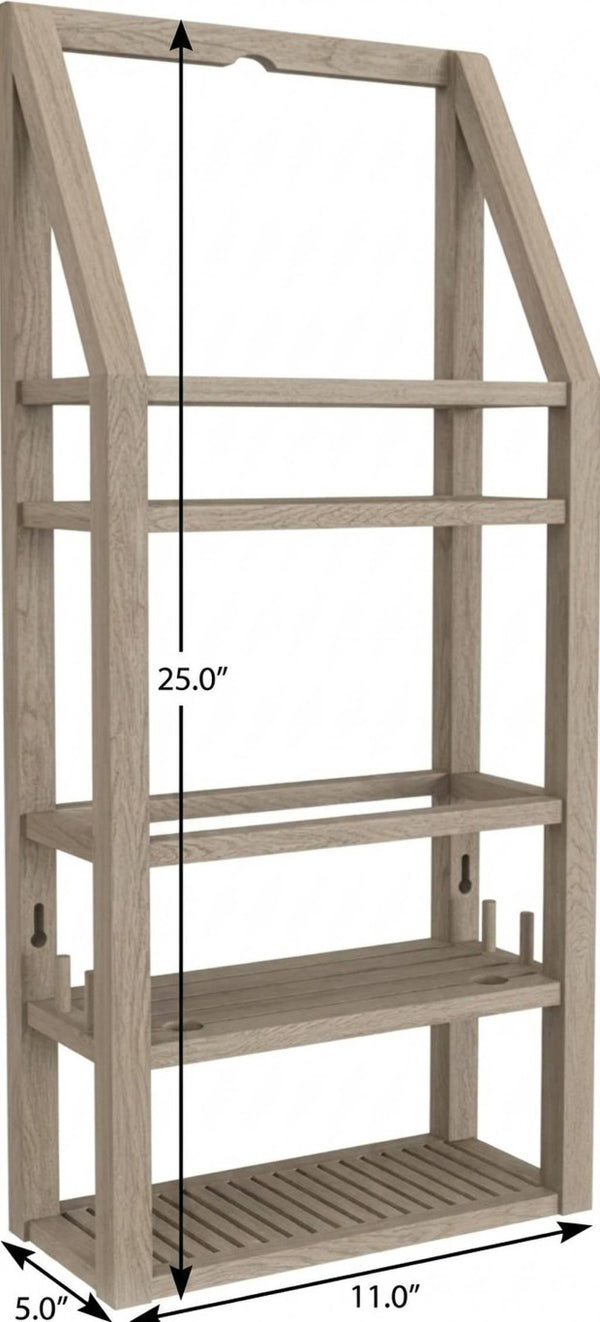 5 Piece Solid Wood Bathroom Furniture Set for Elegant Modern Storage and Organization
