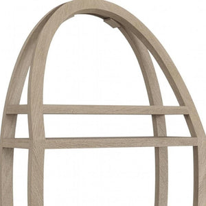 13 Inch Solid Wood Wall Mounted Bathroom Shelf Elegant Gray Shower Storage Caddy