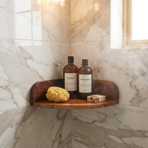 10 Inch Solid Wood Bathroom Storage Furniture Set for Elegant and Organized Small Spaces