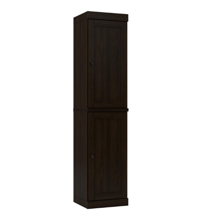 HomeRoots 72 Inch Espresso Solid Wood Freestanding Pantry Cabinet for Kitchen or Hallway 748716
