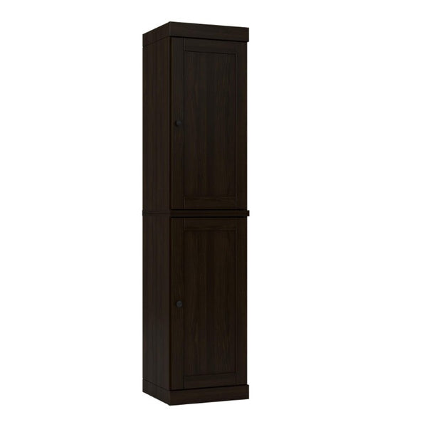 HomeRoots 72 Inch Espresso Solid Wood Freestanding Pantry Cabinet for Kitchen or Hallway 748716