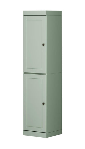 72 Inch Sage Solid Wood Freestanding Pantry Cabinet with Double Doors for Kitchen
