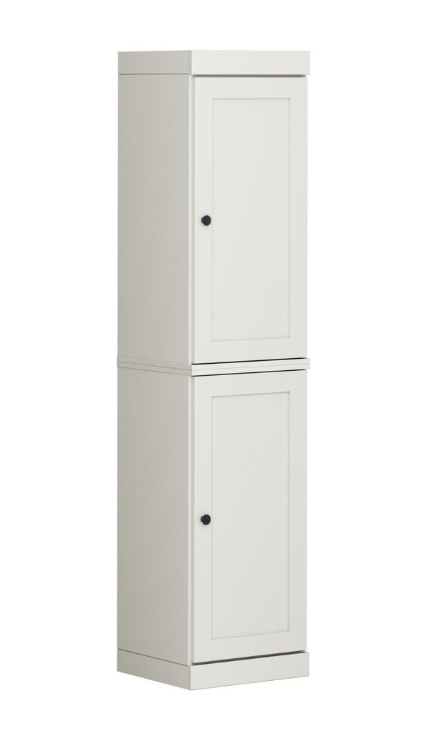 72 Inch Solid Wood Freestanding Pantry Cabinet Tall Storage Closet in Off White