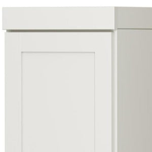 72 Inch Solid Wood Freestanding Pantry Cabinet Tall Storage Closet in Off White