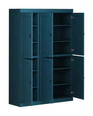 72 Inch Solid Wood Pantry Cabinet Tall Storage Closet for Kitchen or Dining Room