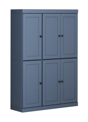 72 Inch Solid Wood Pantry Cabinet Tall Kitchen Storage Closet Armoire with Farmhouse Style