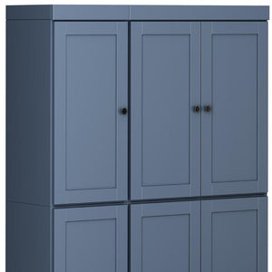 72 Inch Solid Wood Pantry Cabinet Tall Kitchen Storage Closet Armoire with Farmhouse Style