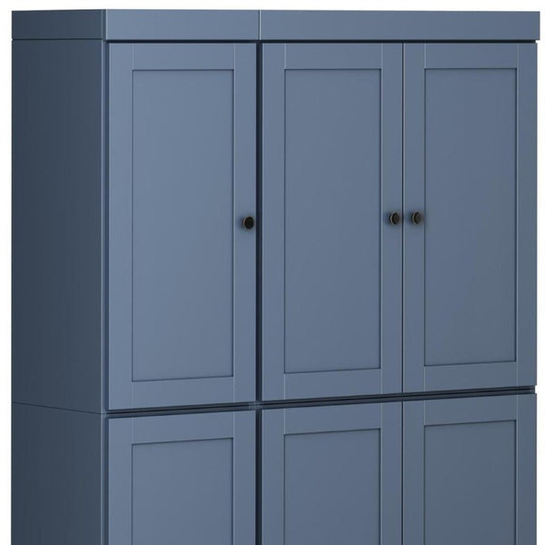 72 Inch Solid Wood Pantry Cabinet Tall Kitchen Storage Closet Armoire with Farmhouse Style