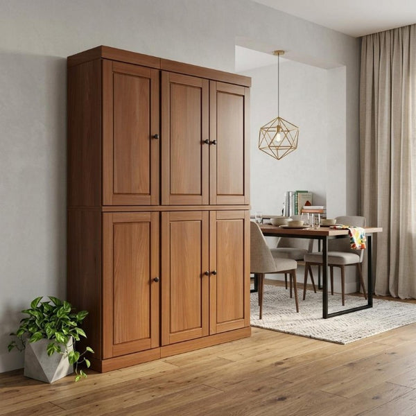 72 Inch Solid Wood Pantry Cabinet Freestanding Kitchen Closet Organizer Storage