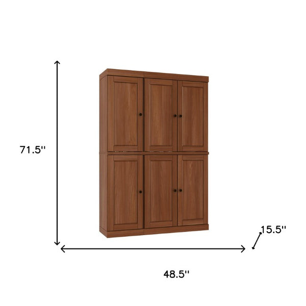72 Inch Solid Wood Pantry Cabinet Freestanding Kitchen Closet Organizer Storage