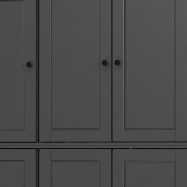 72 Inch Solid Wood Tall Pantry Cabinet with Adjustable Shelving for Kitchen Storage