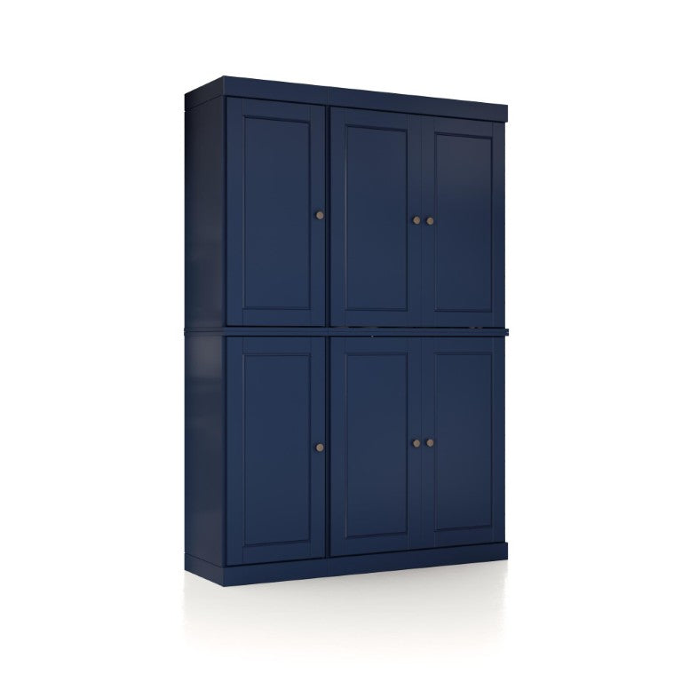 HomeRoots 72 Inch Solid Wood Pantry Cabinet Tall Freestanding Kitchen or Hallway Storage Armoire 748768
