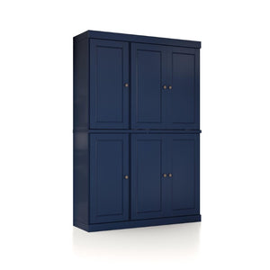 HomeRoots 72 Inch Solid Wood Pantry Cabinet Tall Freestanding Kitchen or Hallway Storage Armoire 748768