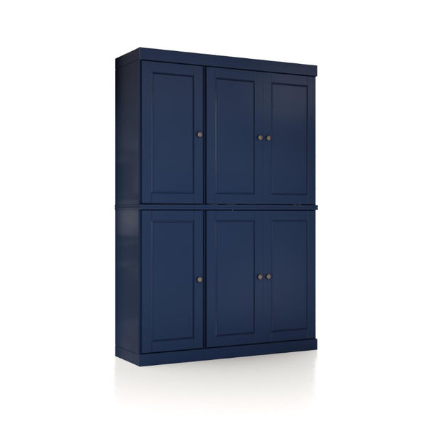 HomeRoots 72 Inch Solid Wood Pantry Cabinet Tall Freestanding Kitchen or Hallway Storage Armoire 748768