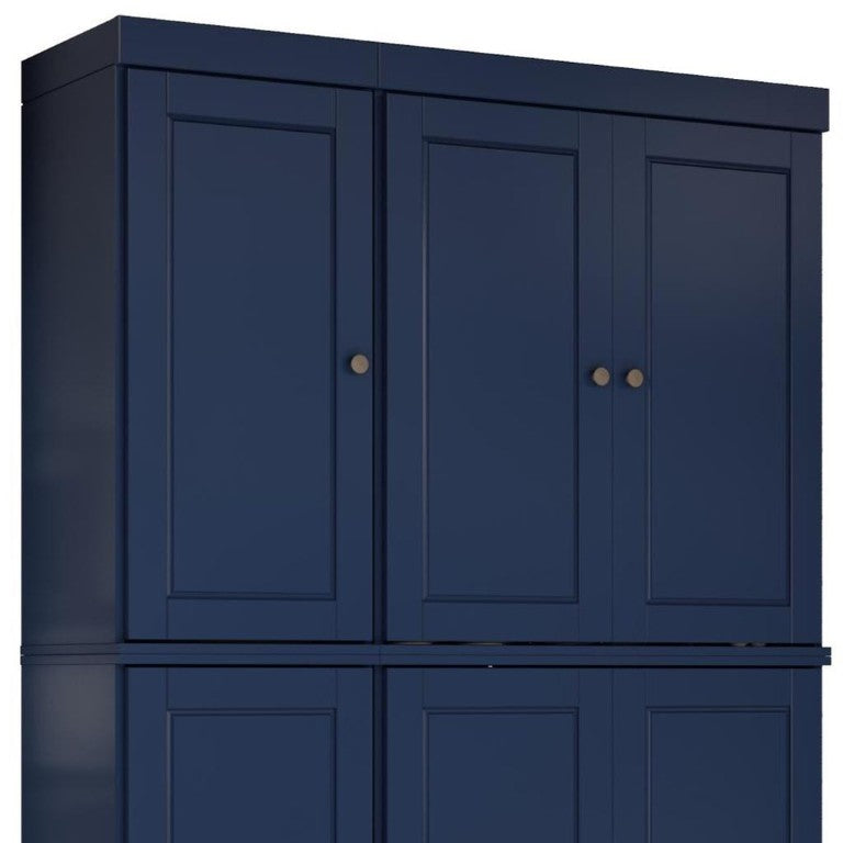 HomeRoots 72 Inch Solid Wood Pantry Cabinet Tall Freestanding Kitchen or Hallway Storage Armoire 748768