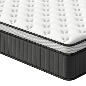 12 Inch Full Size Hybrid Mattress with Euro Top Memory Foam for Deep Restful Sleep