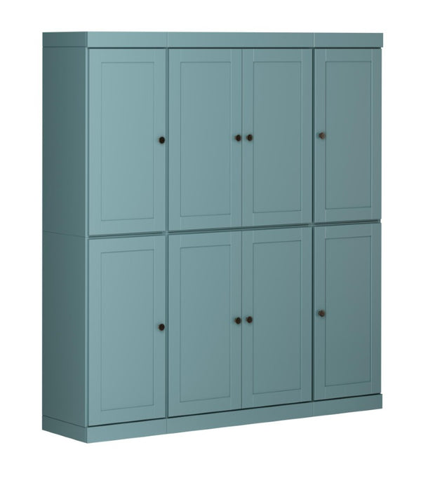 HomeRoots 72 Inch Solid Wood Pantry Cabinet with Two Drawers for Kitchen or Hallway 748786