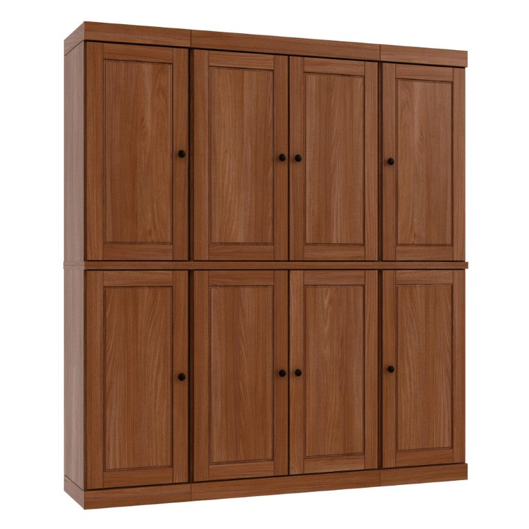 HomeRoots 72 Inch Solid Wood Pantry Closet Tall Kitchen Storage Cabinet Freestanding Organizer 748824