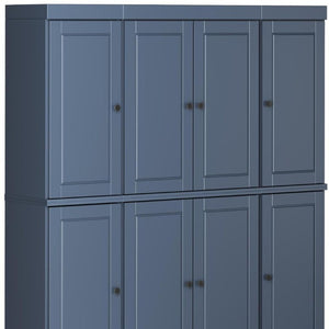 72 Inch Solid Wood Pantry Cabinet Tall Kitchen Storage Closet Armoire with Farmhouse Style