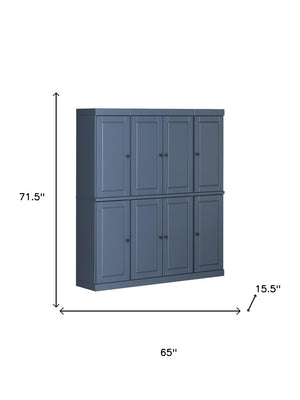 72 Inch Solid Wood Pantry Cabinet Tall Kitchen Storage Closet Armoire with Farmhouse Style