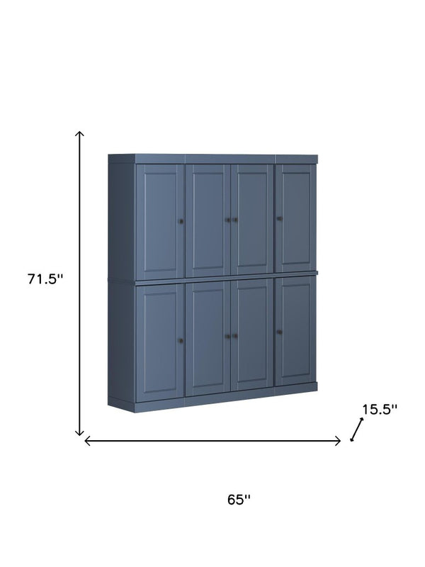 72 Inch Solid Wood Pantry Cabinet Tall Kitchen Storage Closet Armoire with Farmhouse Style