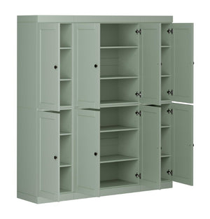 72 Inch Solid Wood Pantry Cabinet Tall Freestanding Kitchen or Bedroom Storage Unit