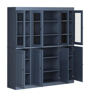 72 Inch Solid Wood Pantry Cabinet Tall Kitchen Storage Closet Armoire with Farmhouse Style